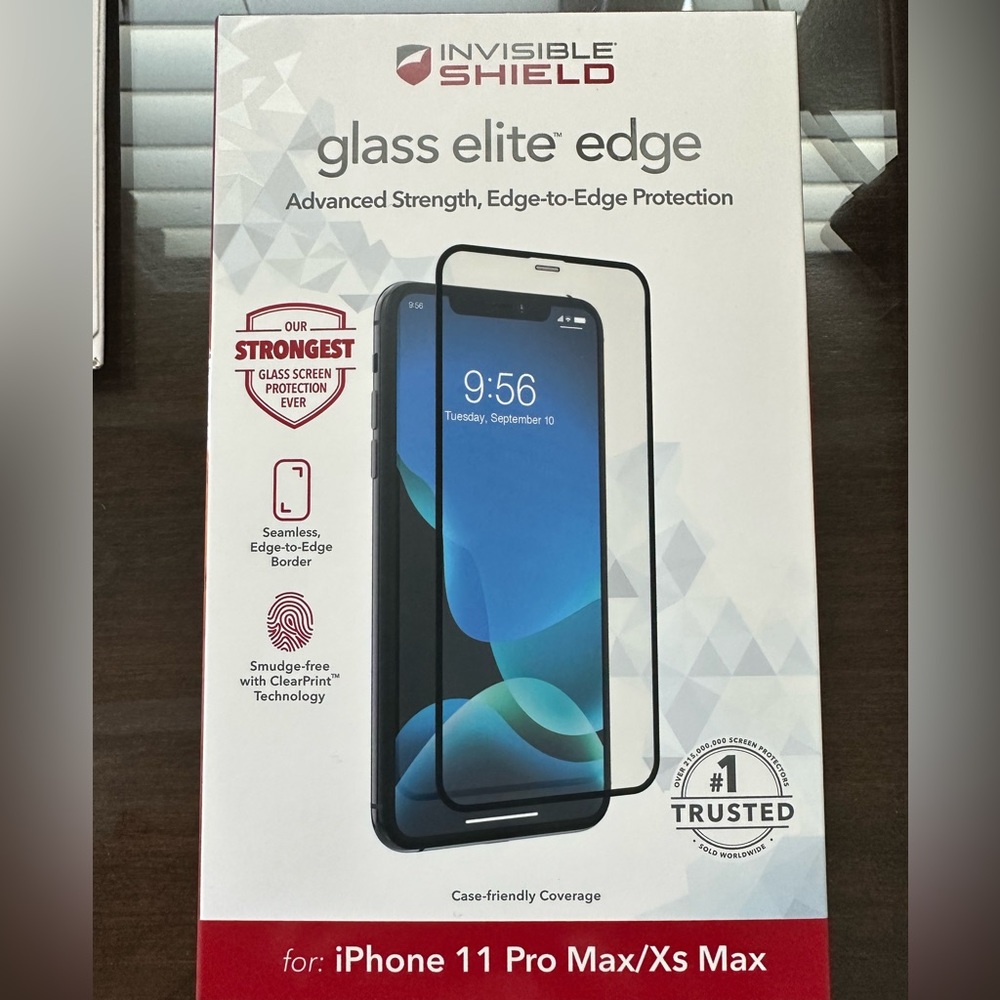 2 ZAGG Invisible Shield Glass Elite Edge Screen Protectors